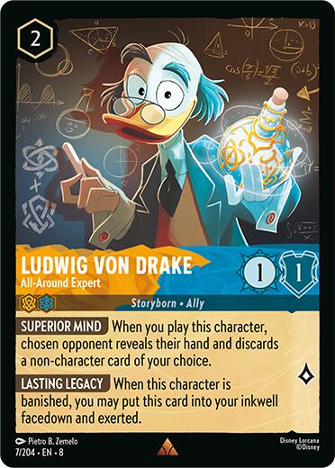Ludwig Von Drake - All-Around Expert (7/204) [Reign of Jafar] | Clutch Gaming