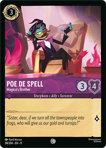 Poe De Spell - Magica's Brother (58/204) [Reign of Jafar] | Clutch Gaming
