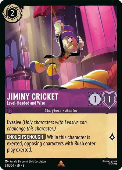 Jiminiy Cricket - Level-Headed and Wise (62/204) [Reign of Jafar] | Clutch Gaming