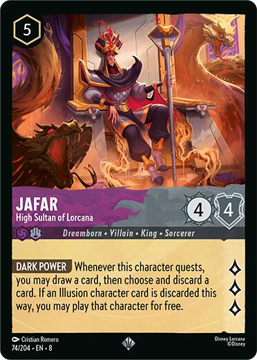 Jafar - High Sultan of Lorcana (74/204) [Reign of Jafar] | Clutch Gaming