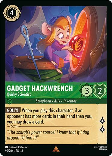Gadget Hackwrench - Quirky Scientist (99/204) [Reign of Jafar] | Clutch Gaming