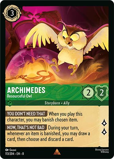 Archimedes - Resourceful Owl (113/204) [Reign of Jafar] | Clutch Gaming