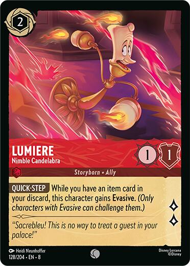 Lumiere - Nimble Candelabra (128/204) [Reign of Jafar] | Clutch Gaming