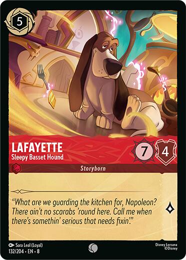 Lafayette - Sleepy Basset Hound (132/204) [Reign of Jafar] | Clutch Gaming
