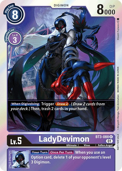 LadyDevimon [BT3-088] (Official Tournament Pack Vol.4) [Release Special Booster Promos] | Clutch Gaming