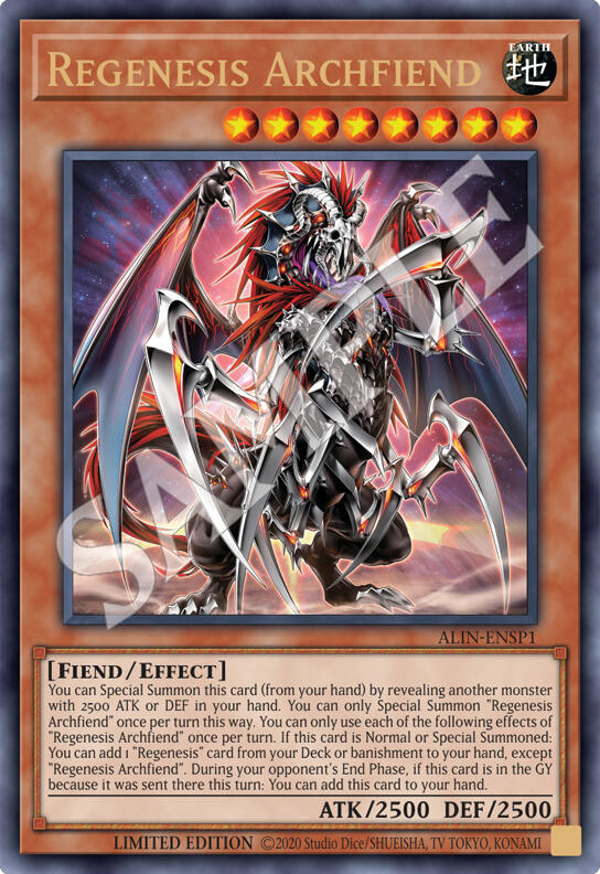 Regenesis Archfiend [ALIN-ENSP1] Ultra Rare | Clutch Gaming