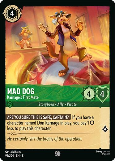 Mad Dog - Karnage's First Mate (93/204) [Reign of Jafar] | Clutch Gaming