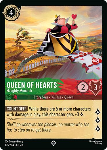 Queen of Hearts - Haughty Monarch (105/204) [Reign of Jafar] | Clutch Gaming