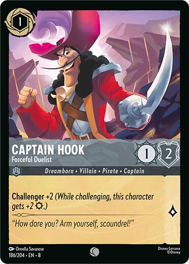 Captain Hook - Forceful Duelist (186/204) [Reign of Jafar] | Clutch Gaming