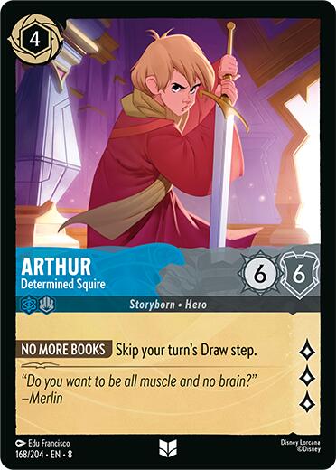 Arthur - Determined Squire (168/204) [Reign of Jafar] | Clutch Gaming