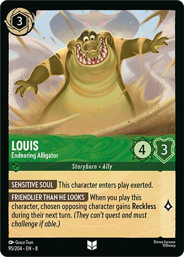Louis - Endearing Alligator (95/204) [Reign of Jafar] | Clutch Gaming