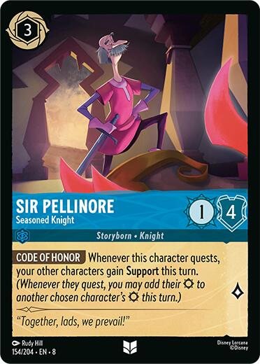 Sir Pellinore - Seasoned Knight (154/204) [Reign of Jafar] | Clutch Gaming