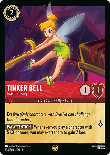 Tinker Bell - Insistent Fairy (136/204) [Reign of Jafar] | Clutch Gaming