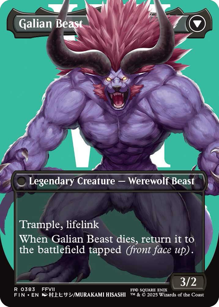 Vincent Valentine // Galian Beast (Borderless) [FINAL FANTASY] | Clutch Gaming