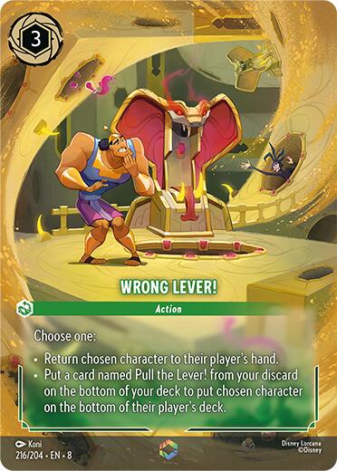 Wrong Lever! (Enchanted) (216/204) [Reign of Jafar] | Clutch Gaming