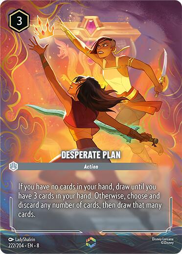 Desperate Plan (Enchanted) (222/204) [Reign of Jafar] | Clutch Gaming