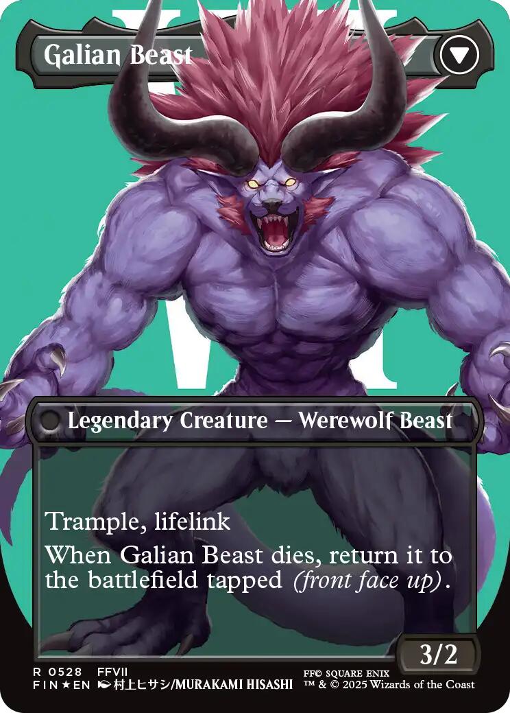 Vincent Valentine // Galian Beast (Borderless) (Surge Foil) [FINAL FANTASY] | Clutch Gaming