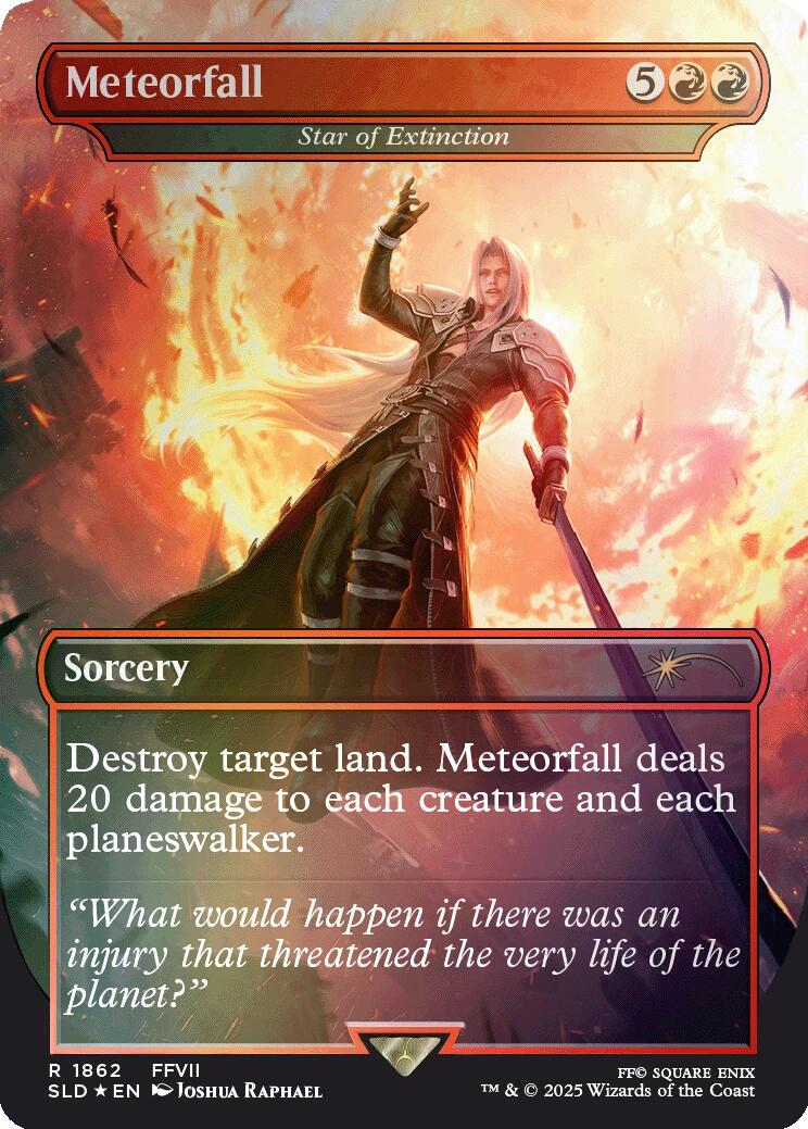 Meteorfall - Star of Extinction (Rainbow Foil) [Secret Lair Drop Series] | Clutch Gaming
