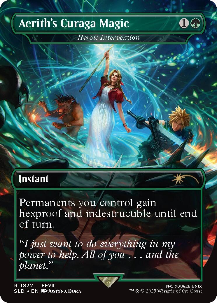 Aerith's Curaga Magic - Heroic Intervention [Secret Lair Drop Series] | Clutch Gaming