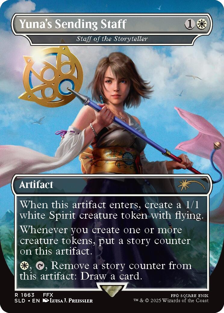 Yuna's Sending Staff - Staff of the Storyteller [Secret Lair Drop Series] | Clutch Gaming