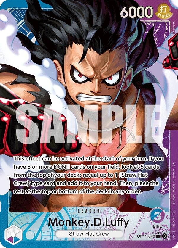 Monkey.D.Luffy (040) (Alternate Art) [A Fist of Divine Speed] | Clutch Gaming