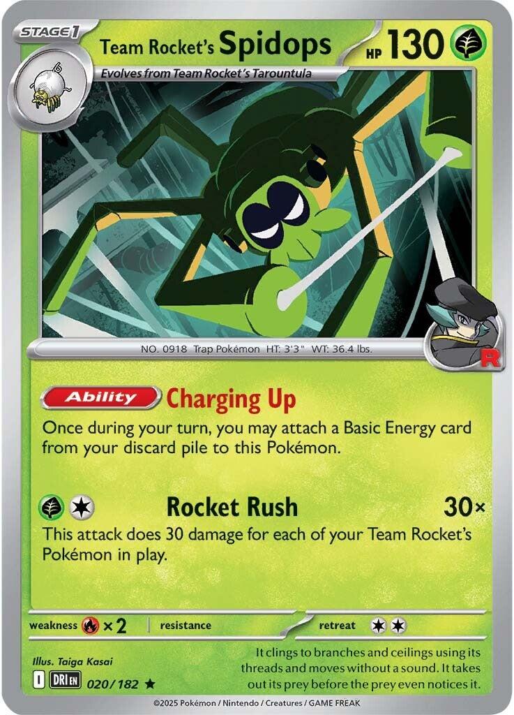 Team Rocket's Spidops (020/182) [Scarlet & Violet: Destined Rivals] | Clutch Gaming