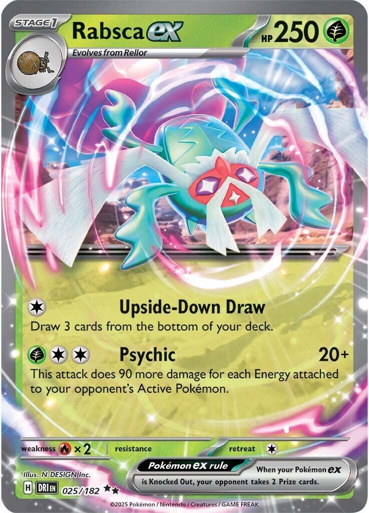 Rabsca ex (025/182) [Scarlet & Violet: Destined Rivals] | Clutch Gaming