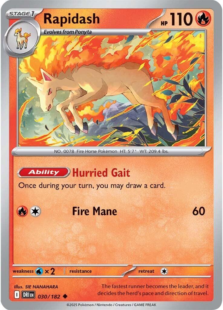 Rapidash (030/182) [Scarlet & Violet: Destined Rivals] | Clutch Gaming