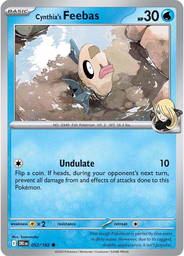 Cynthia's Feebas (052/182) [Scarlet & Violet: Destined Rivals] | Clutch Gaming
