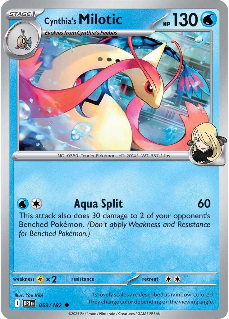 Cynthia's Milotic (053/182) [Scarlet & Violet: Destined Rivals] | Clutch Gaming
