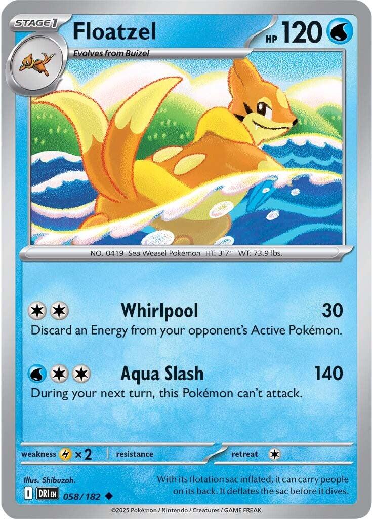 Floatzel (058/182) [Scarlet & Violet: Destined Rivals] | Clutch Gaming