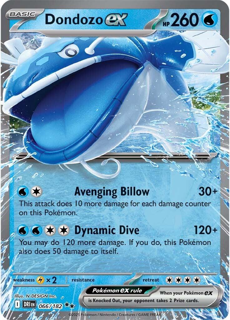 Dondozo ex (066/182) [Scarlet & Violet: Destined Rivals] | Clutch Gaming
