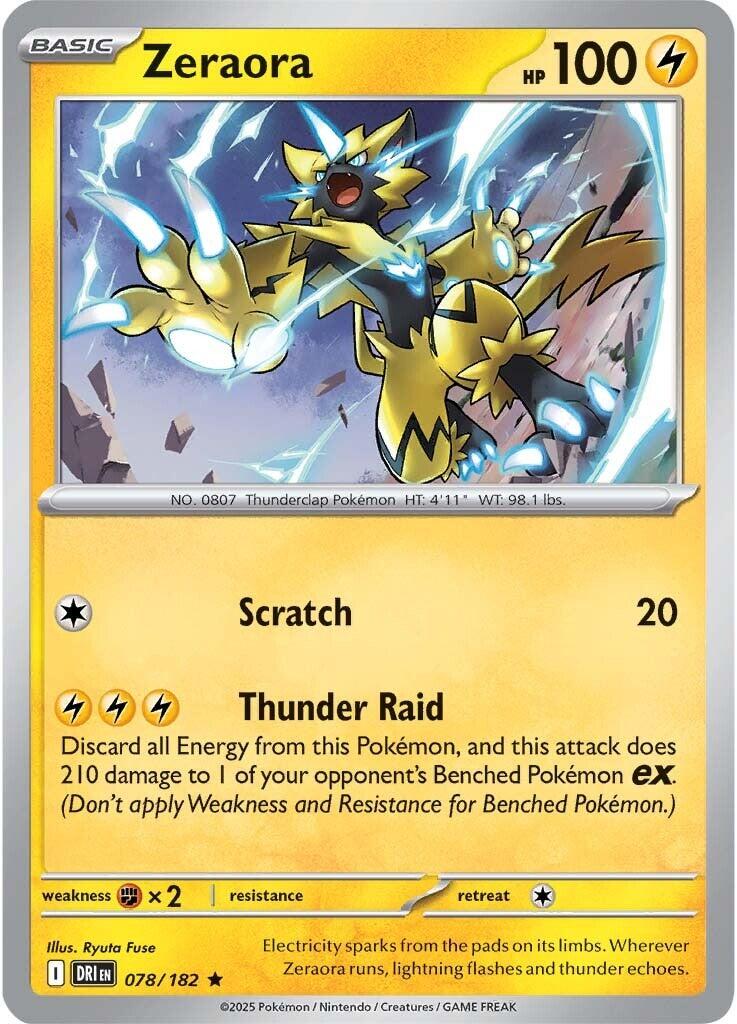 Zeraora (078/182) [Scarlet & Violet: Destined Rivals] | Clutch Gaming