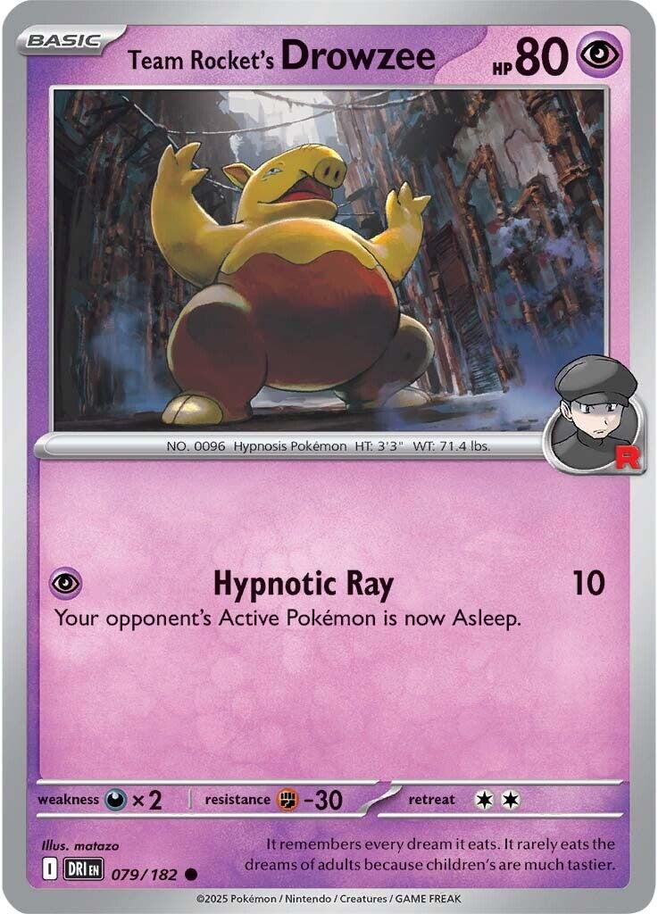 Team Rocket's Drowzee (079/182) [Scarlet & Violet: Destined Rivals] | Clutch Gaming