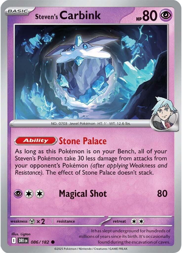 Steven's Carbink (086/182) [Scarlet & Violet: Destined Rivals] | Clutch Gaming