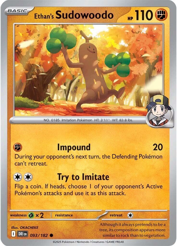 Ethan's Sudowoodo (093/182) [Scarlet & Violet: Destined Rivals] | Clutch Gaming