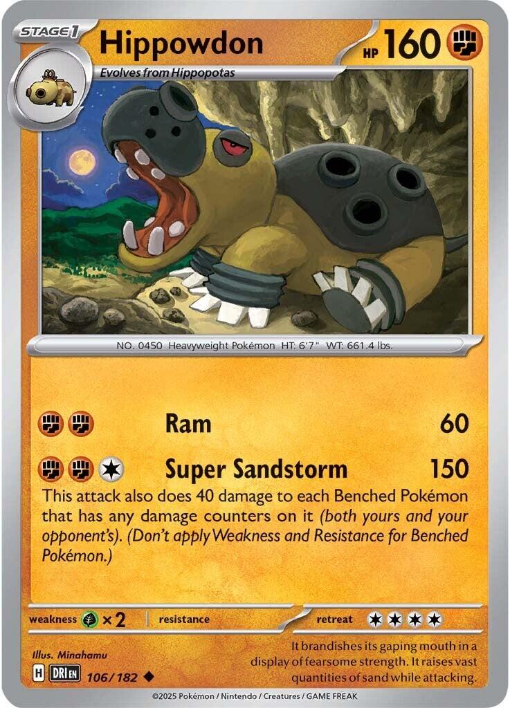 Hippowdon (106/182) [Scarlet & Violet: Destined Rivals] | Clutch Gaming