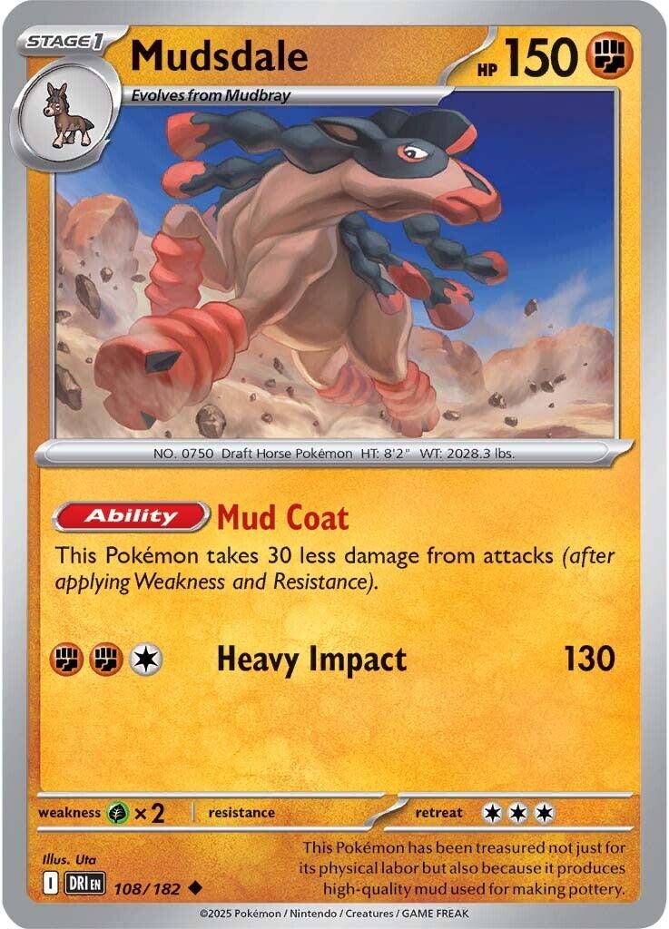 Mudsdale (108/182) [Scarlet & Violet: Destined Rivals] | Clutch Gaming