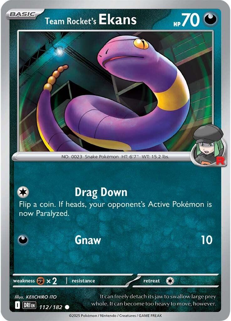 Team Rocket's Ekans (112/182) [Scarlet & Violet: Destined Rivals] | Clutch Gaming