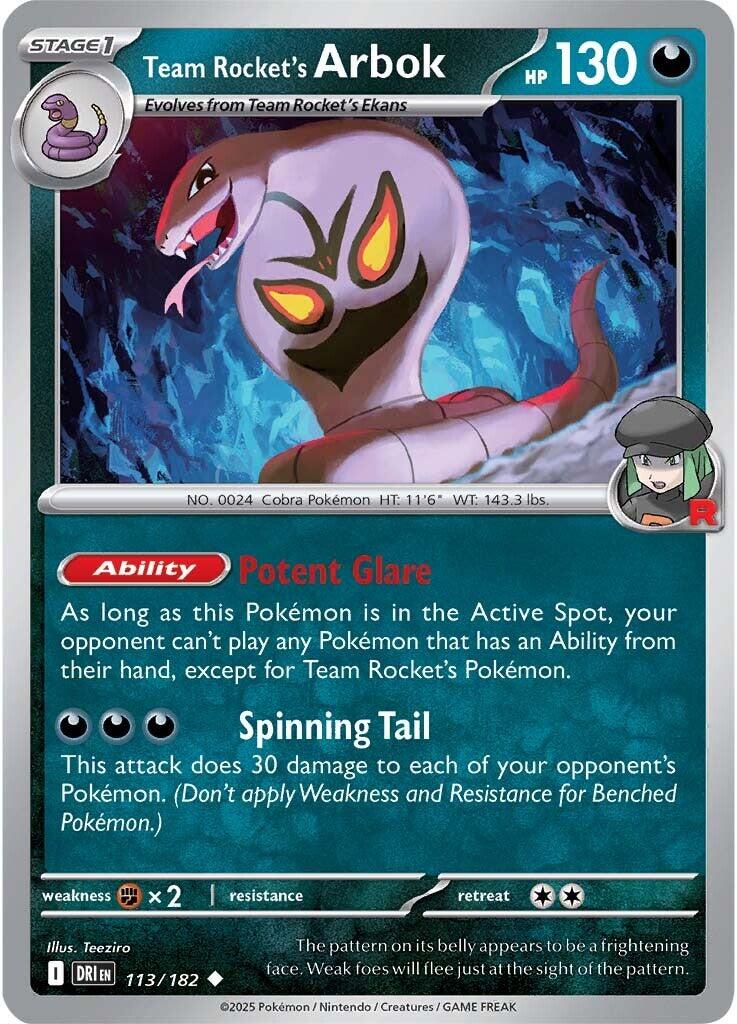 Team Rocket's Arbok (113/182) [Scarlet & Violet: Destined Rivals] | Clutch Gaming