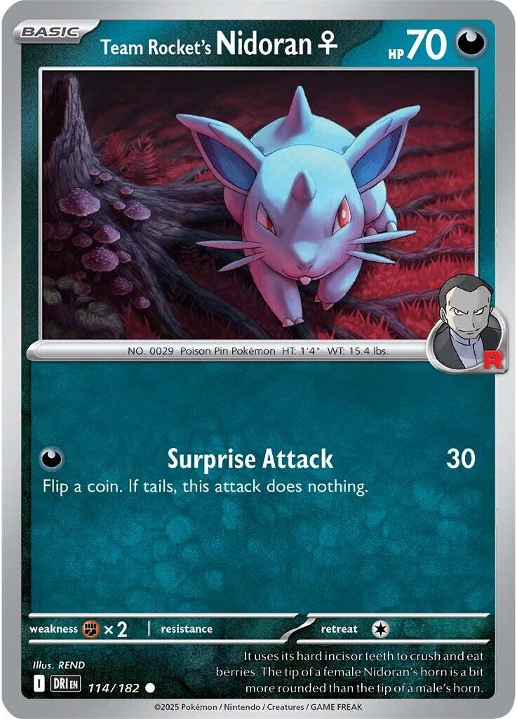 Team Rocket's Nidoran (114/182) [Scarlet & Violet: Destined Rivals] | Clutch Gaming