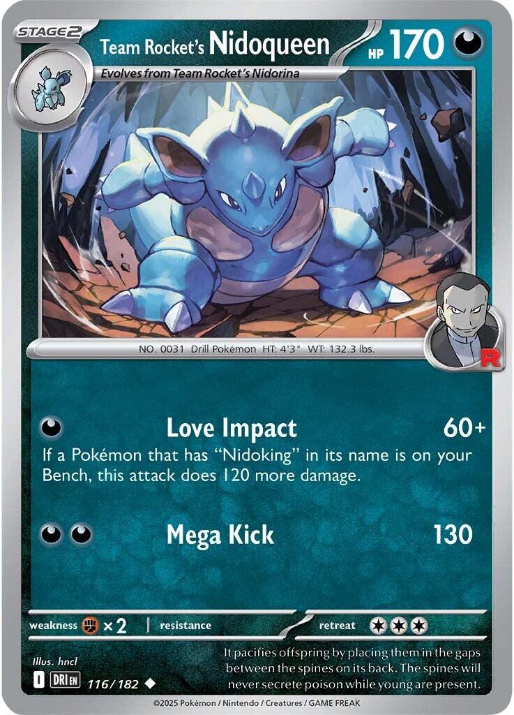 Team Rocket's Nidoqueen (116/182) [Scarlet & Violet: Destined Rivals] | Clutch Gaming