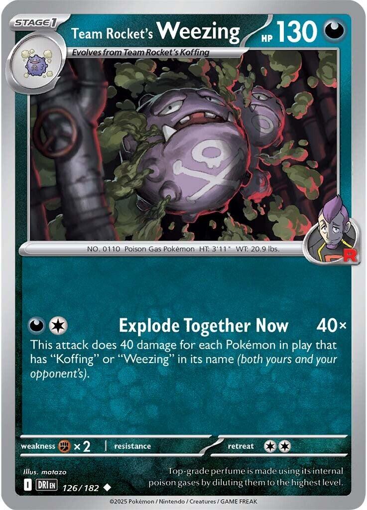Team Rocket's Weezing (126/182) [Scarlet & Violet: Destined Rivals] | Clutch Gaming