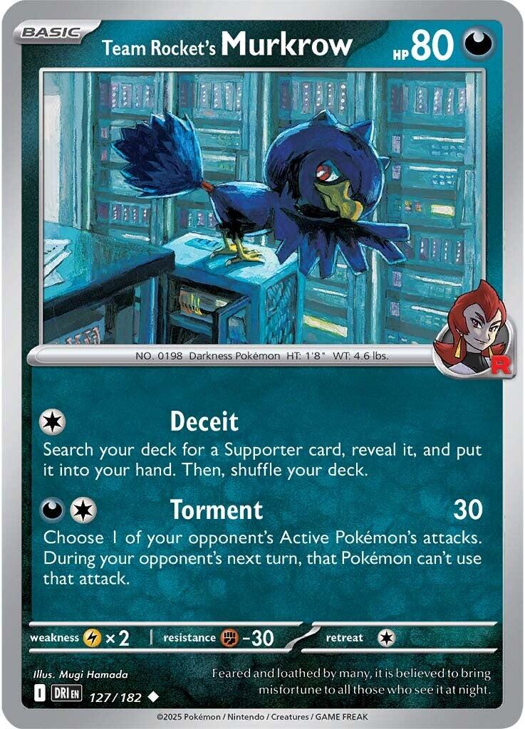 Team Rocket's Murkrow (127/182) [Scarlet & Violet: Destined Rivals] | Clutch Gaming