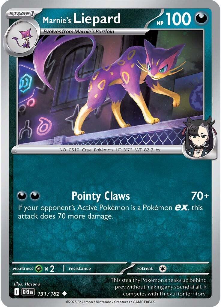 Marnie's Liepard (131/182) [Scarlet & Violet: Destined Rivals] | Clutch Gaming