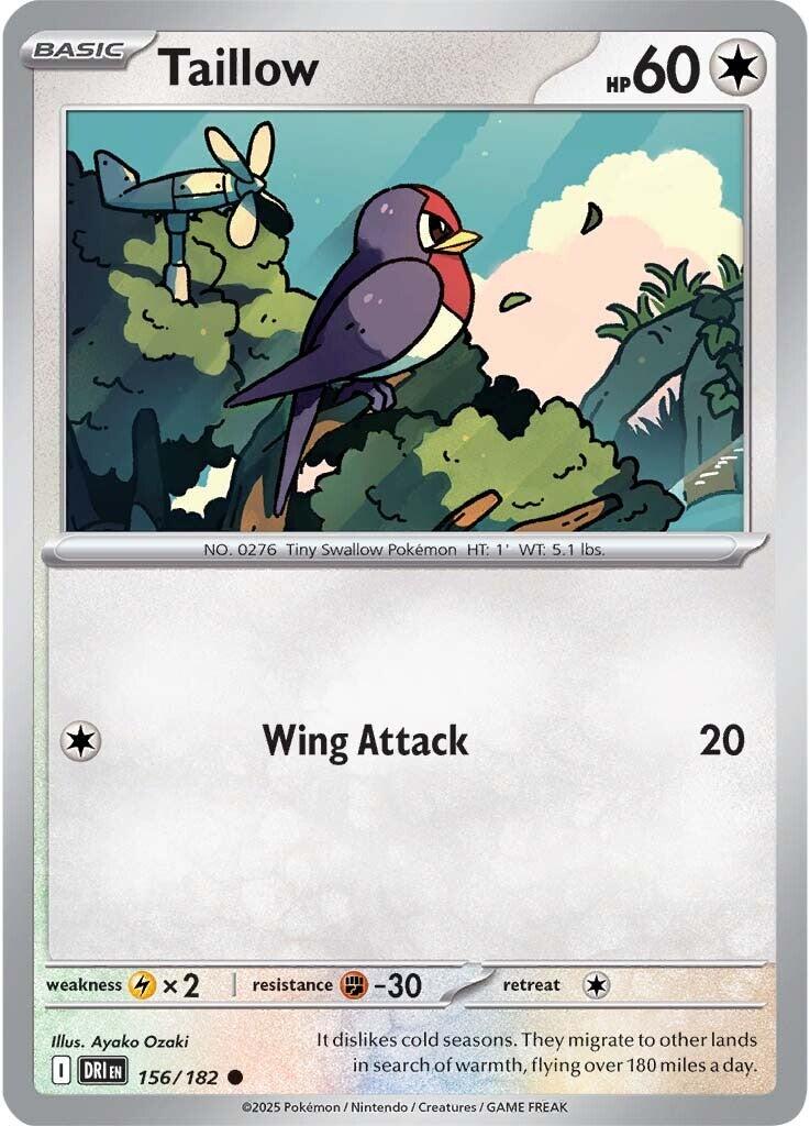 Taillow (156/182) [Scarlet & Violet: Destined Rivals] | Clutch Gaming