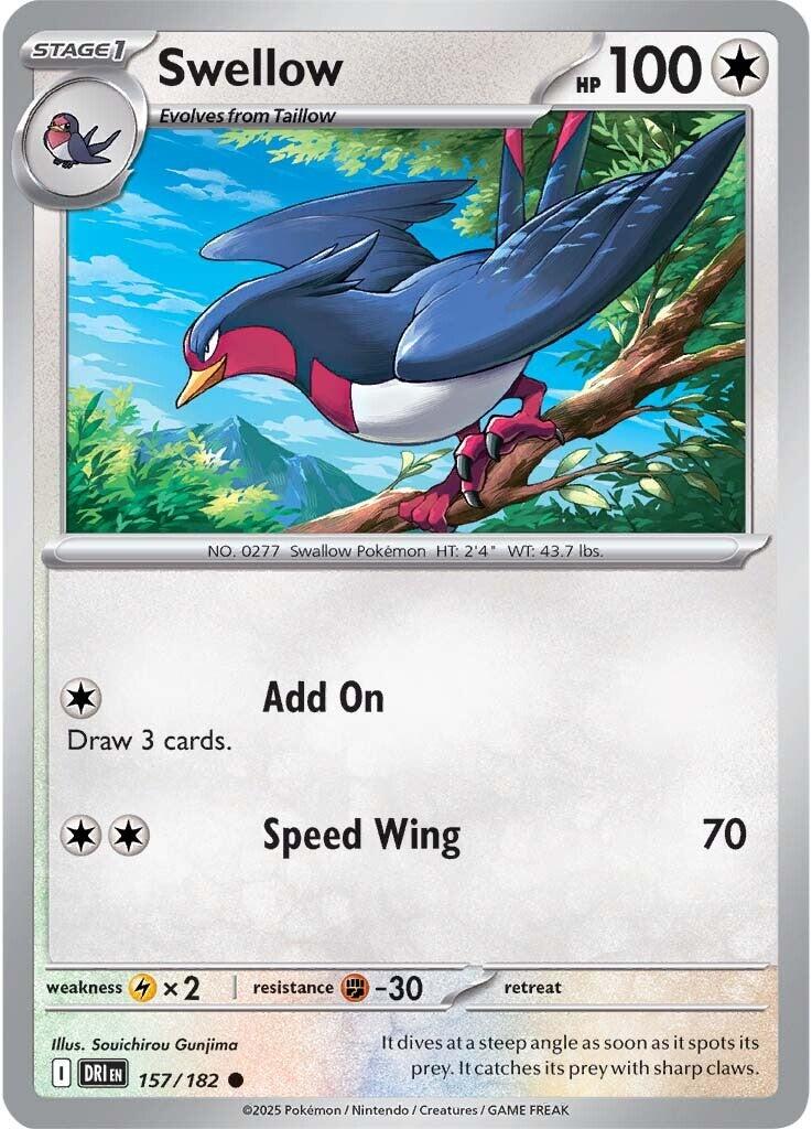 Swellow (157/182) [Scarlet & Violet: Destined Rivals] | Clutch Gaming