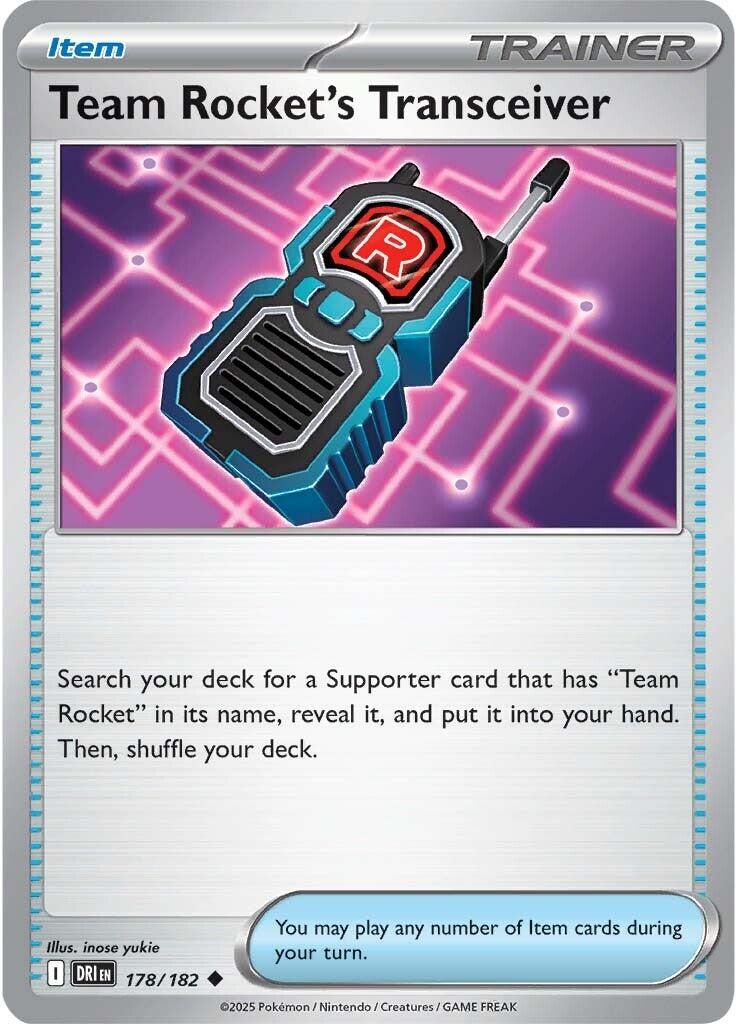 Team Rocket's Transceiver (178/182) [Scarlet & Violet: Destined Rivals] | Clutch Gaming