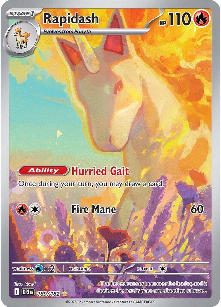 Rapidash (189/182) [Scarlet & Violet: Destined Rivals] | Clutch Gaming
