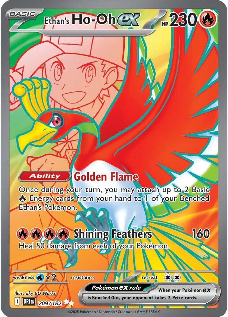 Ethan's Ho-Oh ex (209/182) [Scarlet & Violet: Destined Rivals] | Clutch Gaming